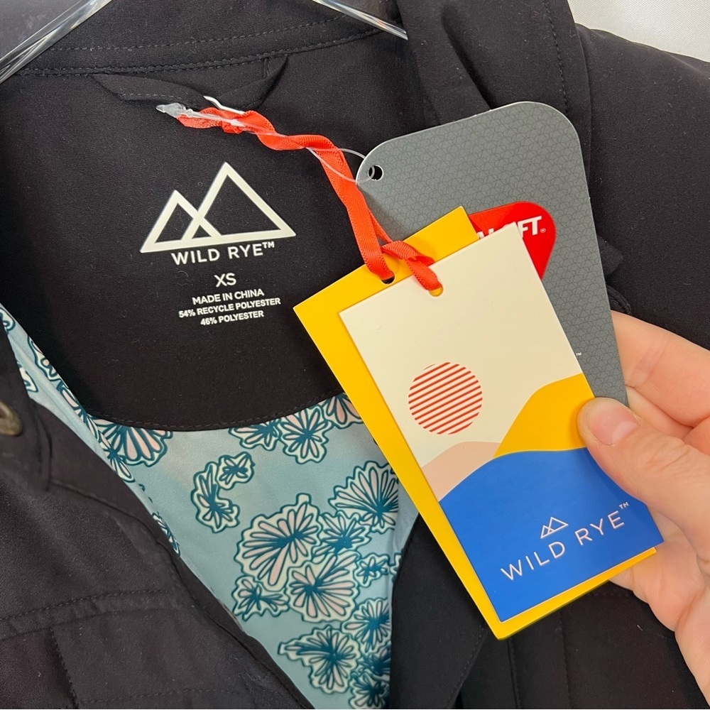 Wild Rye NWT Imogene shacket black bean XS - Picture 7 of 9